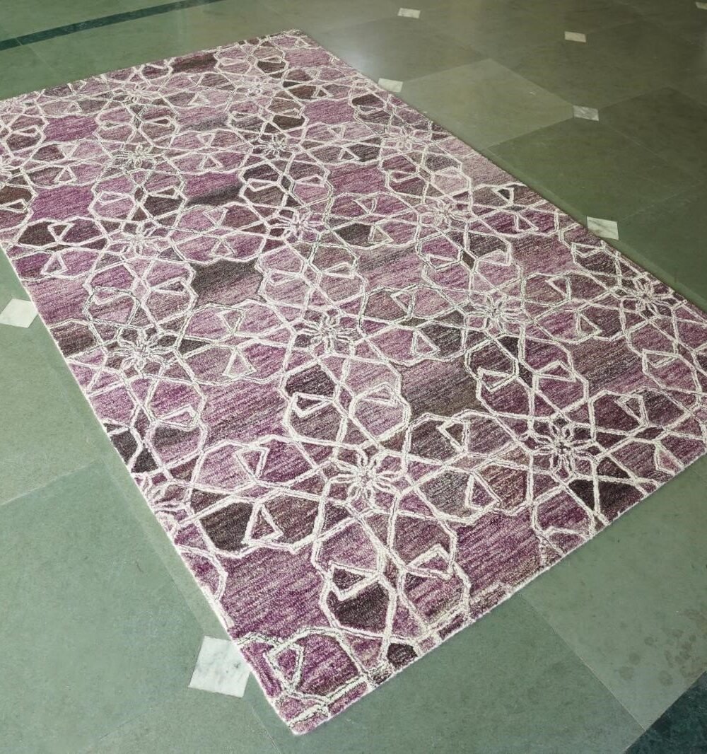 0000.jpg Hand Tufted Rugs (New Zealand Wool) 5*8 in Size