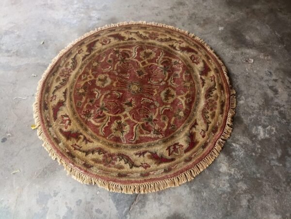 111121212.jpg Hand Tufted Round Rugs (New Zealand Wool) 4*4 in Size