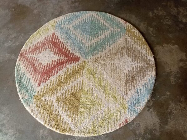 14141414.jpg Hand Tufted Rugs (Blended Wool) 4*4 in Size