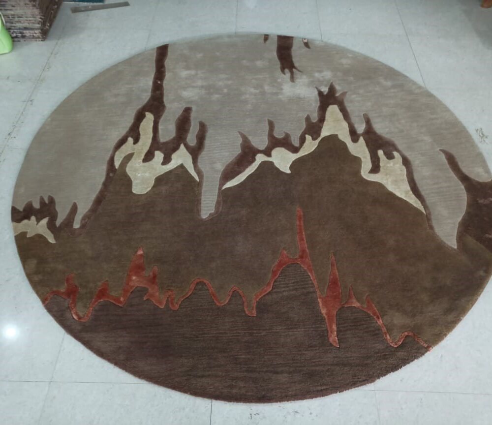 15151515.jpg Hand Tufted Rugs (New Zealand Wool) 8*8 in Size