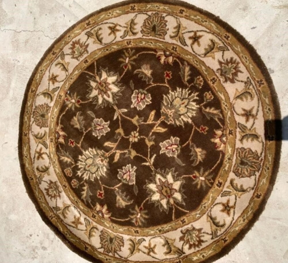 16.jpg Hand Tufted Round Rugs (New Zealand Wool) 4*4 in Size