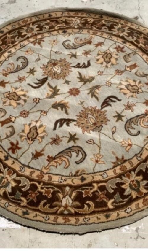 17.jpg Hand Tufted Round Rugs (New Zealand Wool) 4*4 in Size