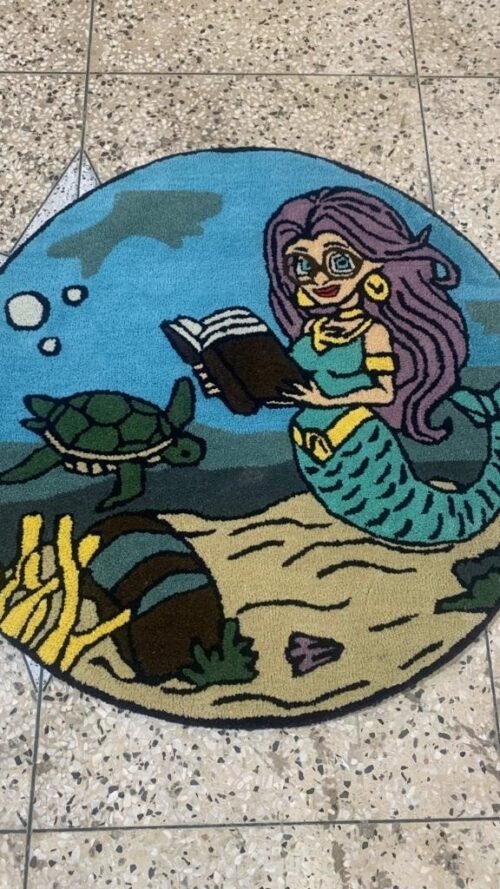 4444-1.jpg Hand Tufted Rugs (New Zealand Wool) 3*3 in Size