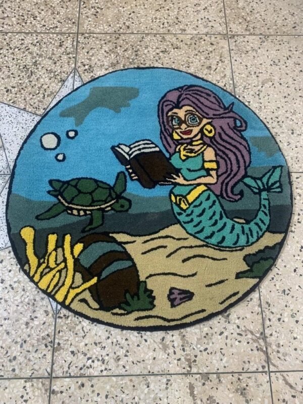 4444-1.jpg Hand Tufted Rugs (New Zealand Wool) 3*3 in Size