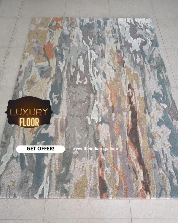 Hand Tufted Rugs (New Zealand Wool +Silk)