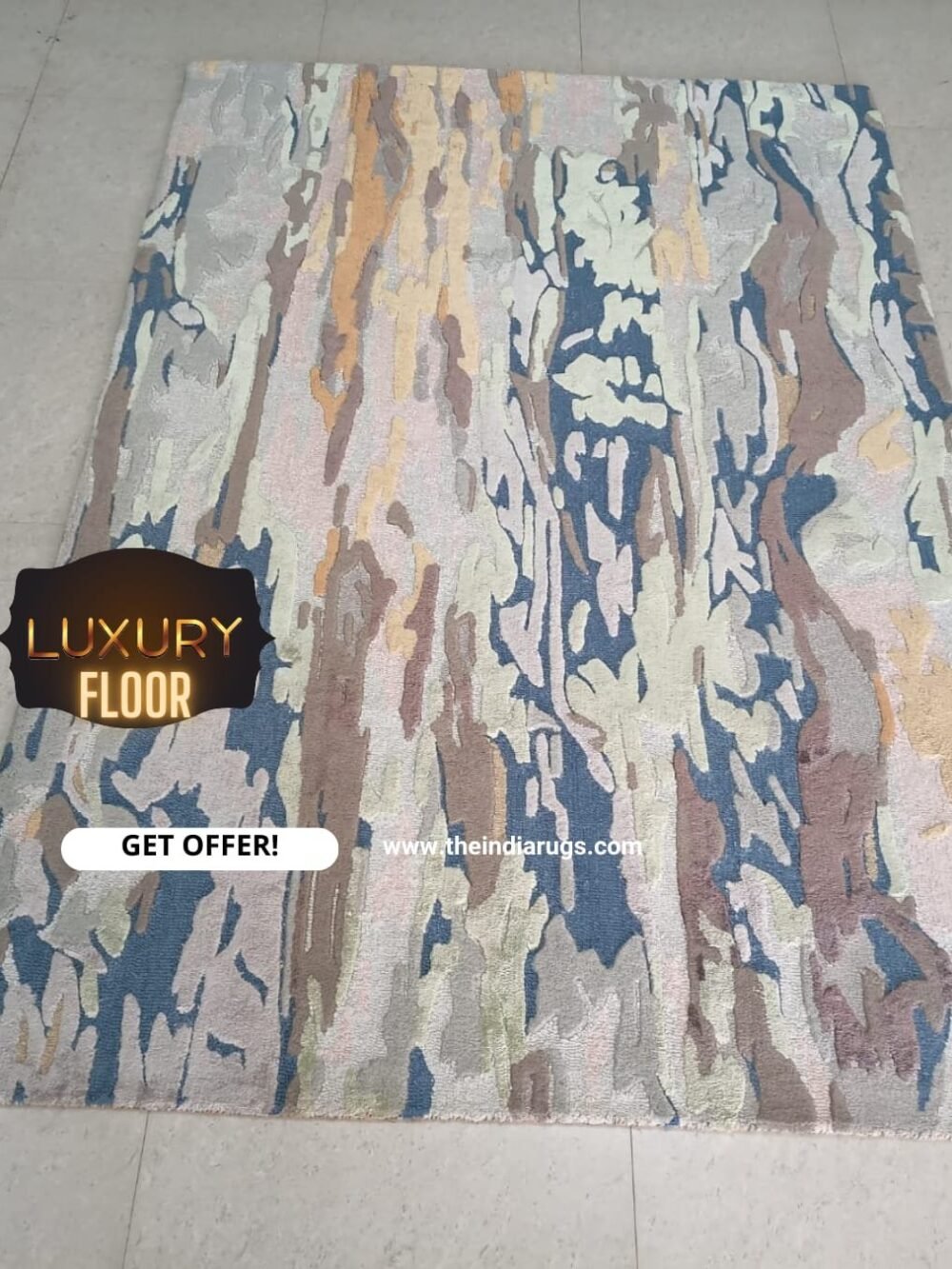 Hand Tufted Rugs (New Zealand Wool +Silk)