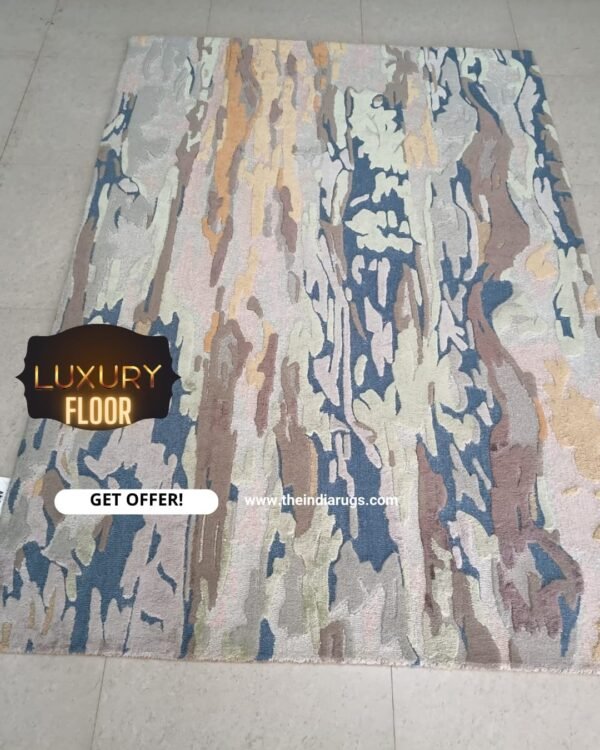 Hand Tufted Rugs (New Zealand Wool +Silk)