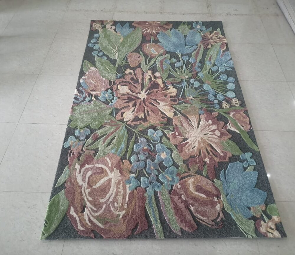 Hand Tufted Rugs (Blended Wool) 5*8 in Size