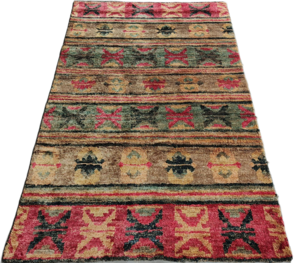 SuryaBandh Tribal Jute Hand-Knotted Rug