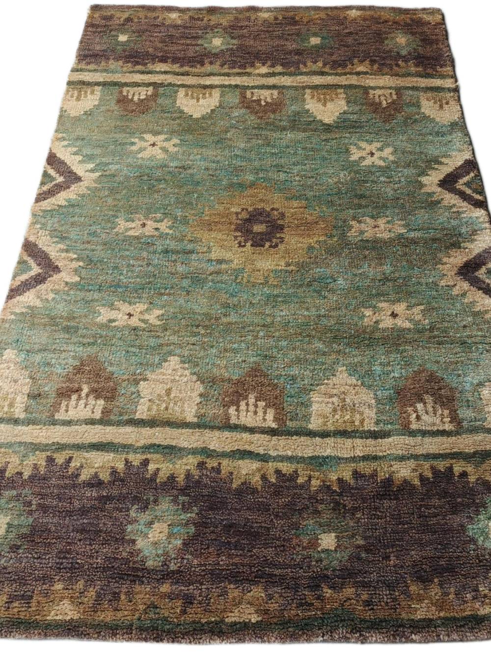 NeelKashi Medallion Jute Hand-Knotted Rug