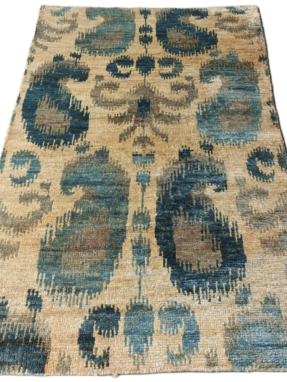 KashtiIndra Ikat Jute Hand-Knotted Rug