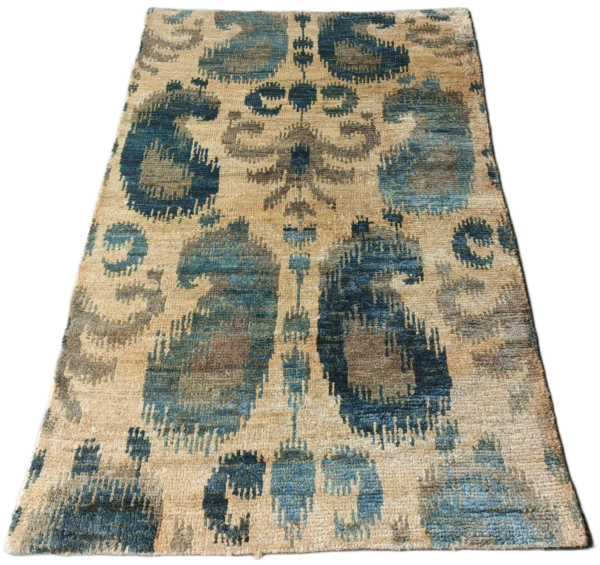 KashtiIndra Ikat Jute Hand-Knotted Rug