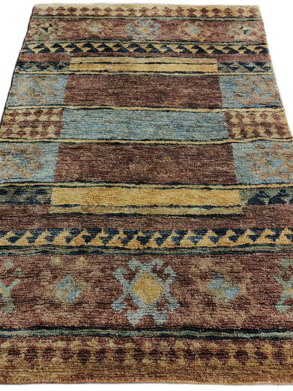 Bhuri-Pankh Tribal Jute Hand-Knot Rug