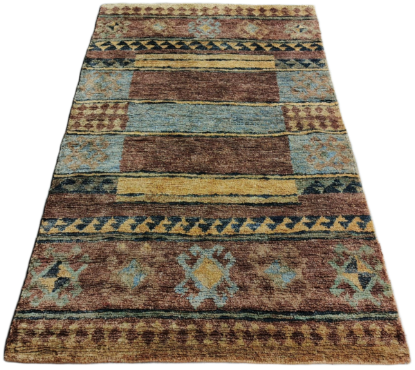 Bhuri-Pankh Tribal Jute Hand-Knot Rug