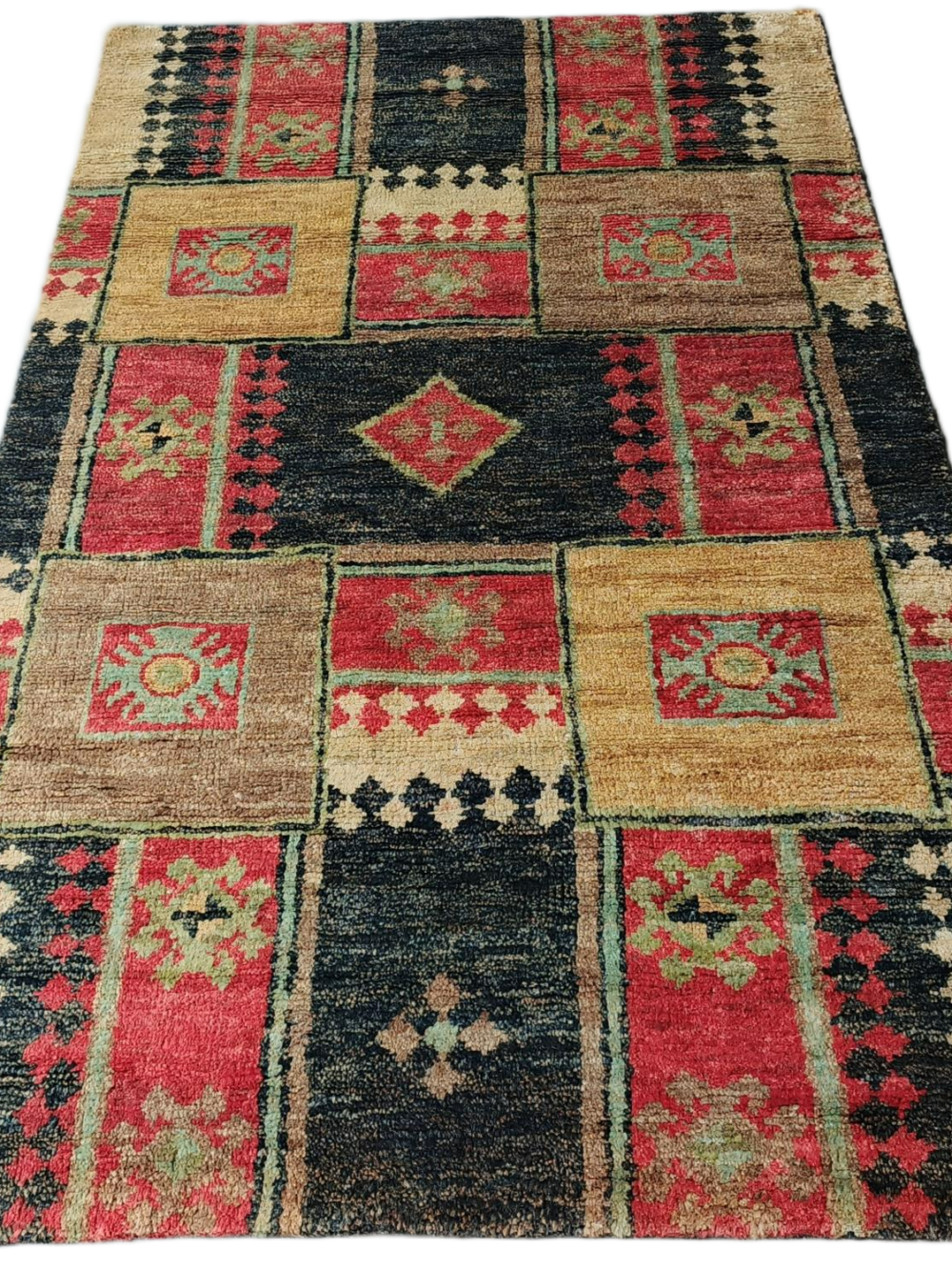 Rangchakri Patch Hand Knotted Jute Rug