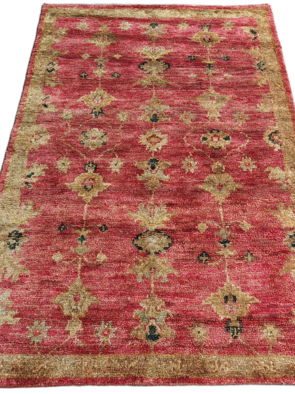Gulab-Zari Hand Knotted Jute Rug