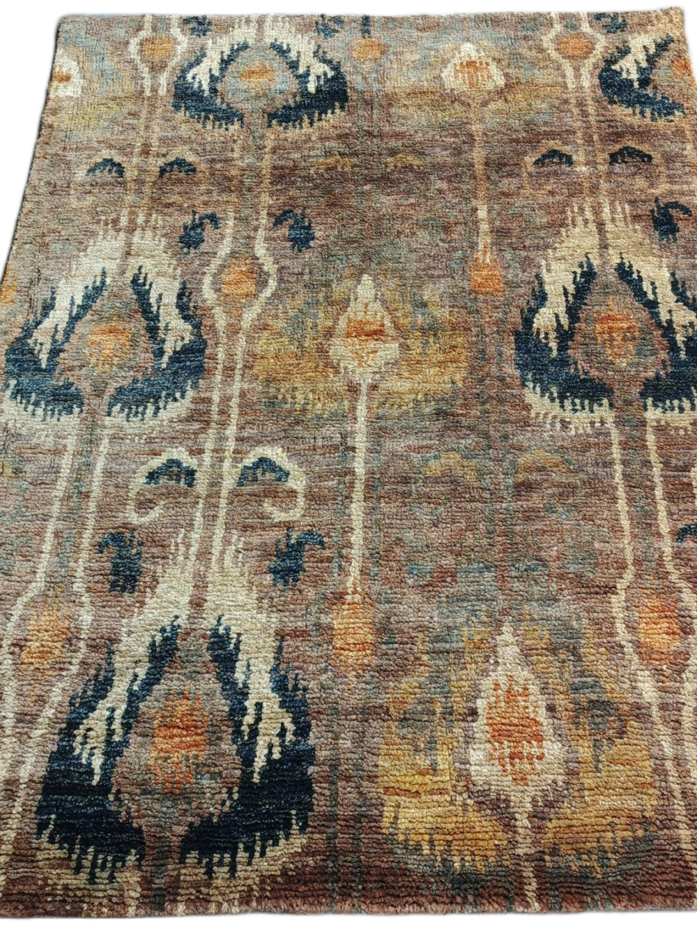 Ritu-Dhara Ikat Jute Hand Knotted Jute Rug