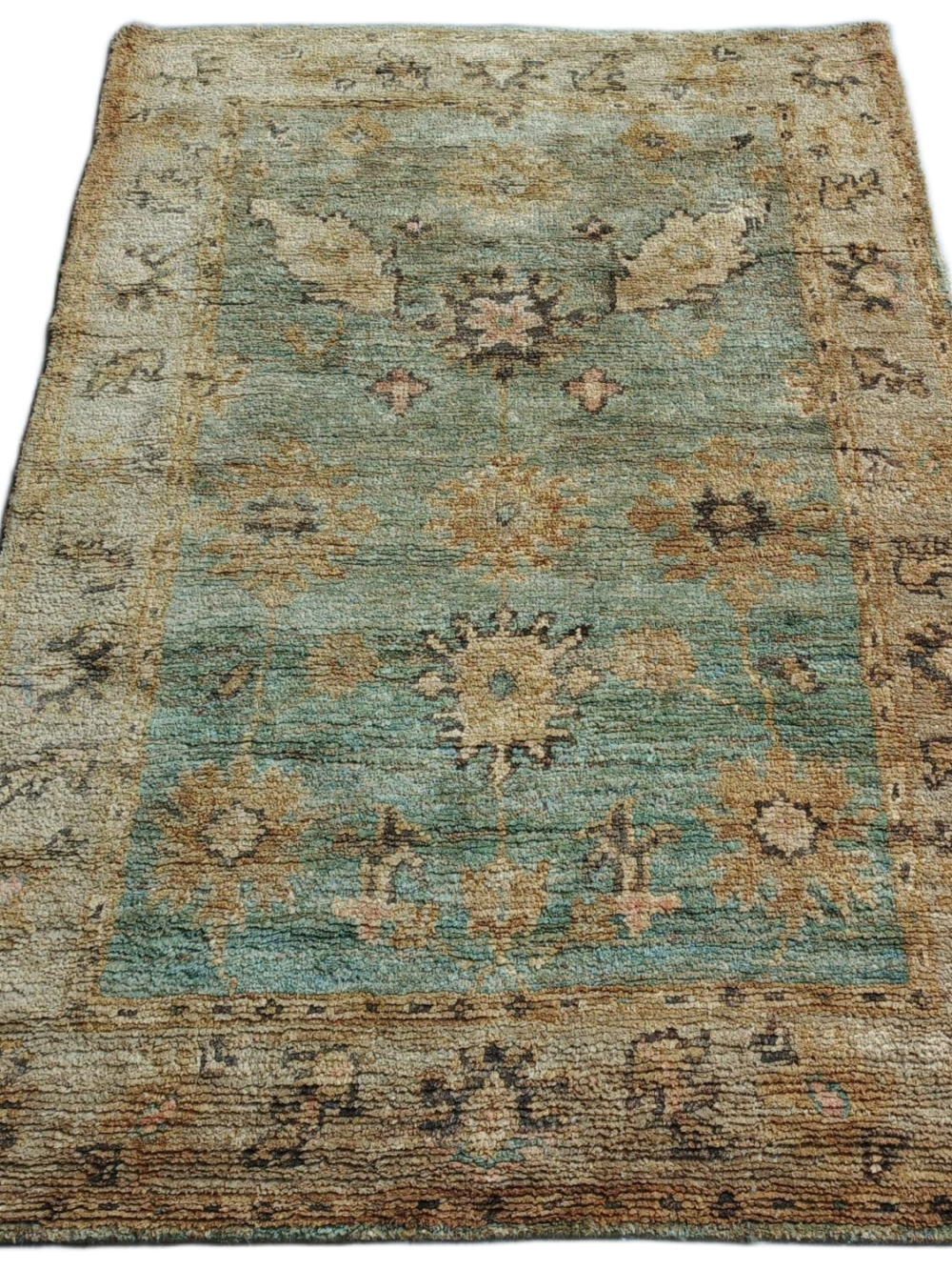 Neel-Bagh Zari Hand Knotted Jute Rug