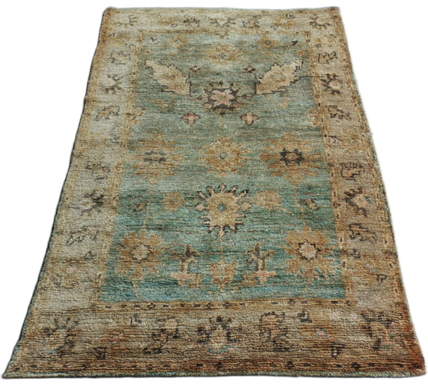 Neel-Bagh Zari Hand Knotted Jute Rug