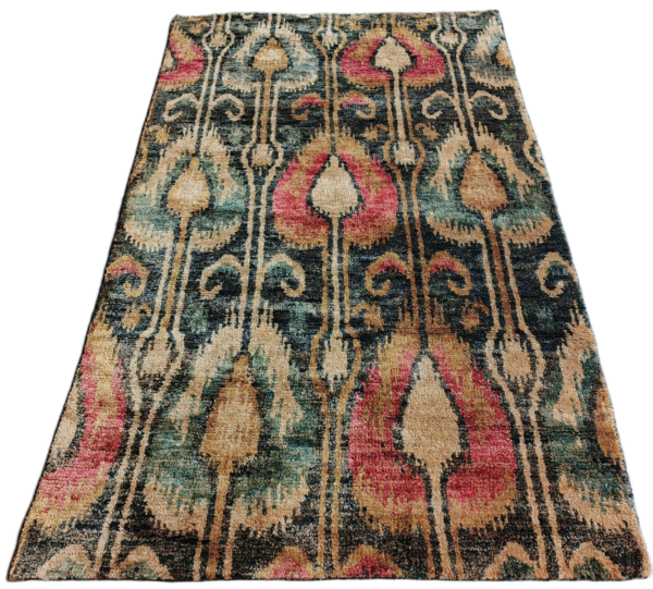 Kamini Ikat Hand-Knotted Jute Rug