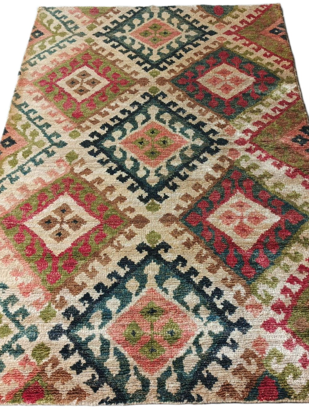 Sarika Rangwali Hand-Knotted Jute Rug