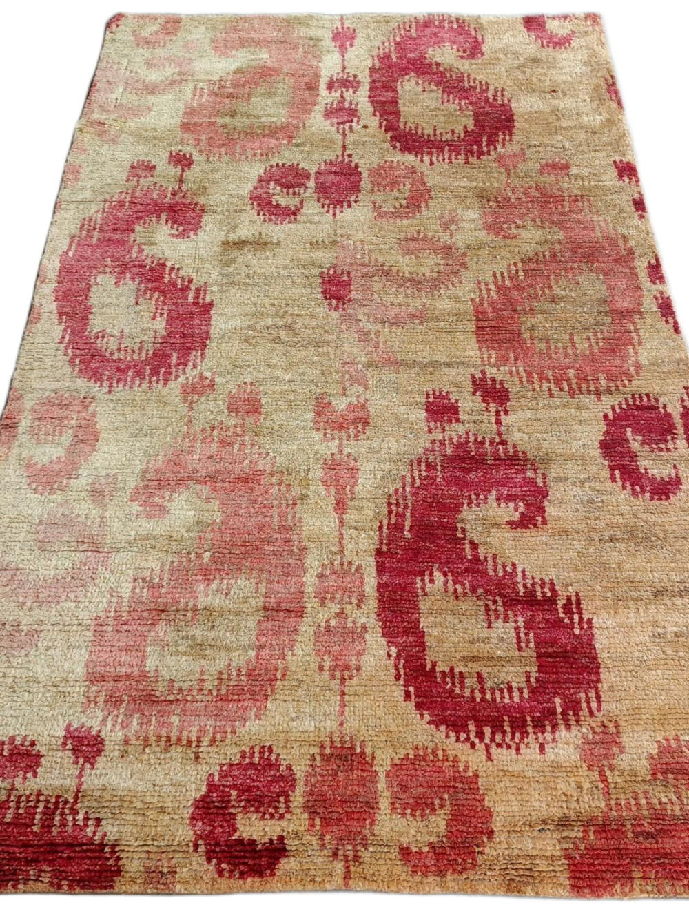 Nayantara Gul-Ikat Hand-Knotted Jute Rug