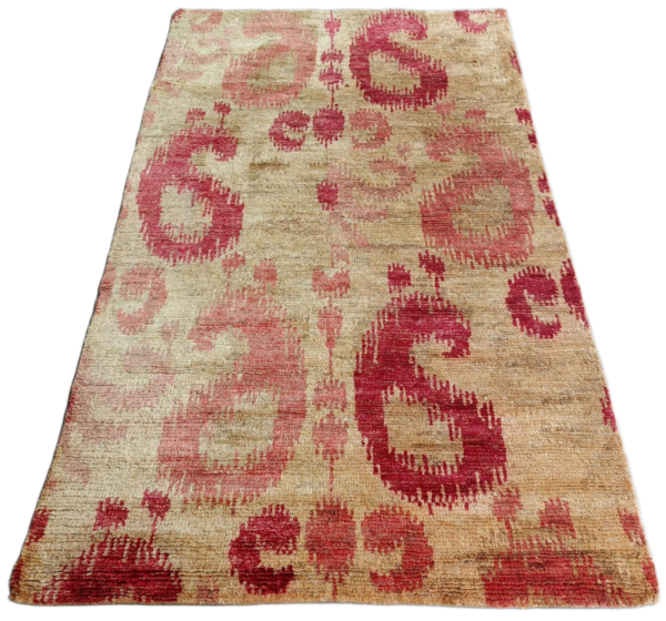 Nayantara Gul-Ikat Hand-Knotted Jute Rug