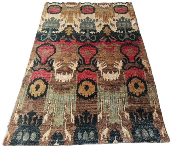 RVC-176_ (2) Vanshika Ikat Jute Hand-Knotted jute Rug