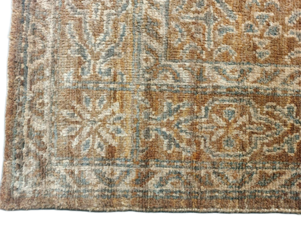 RVC-179_ (1) Samaira Floral Border Hand-Knotted Jute Rug