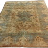 Anwita Teal Medallion Hand-Knotted Jute Rug