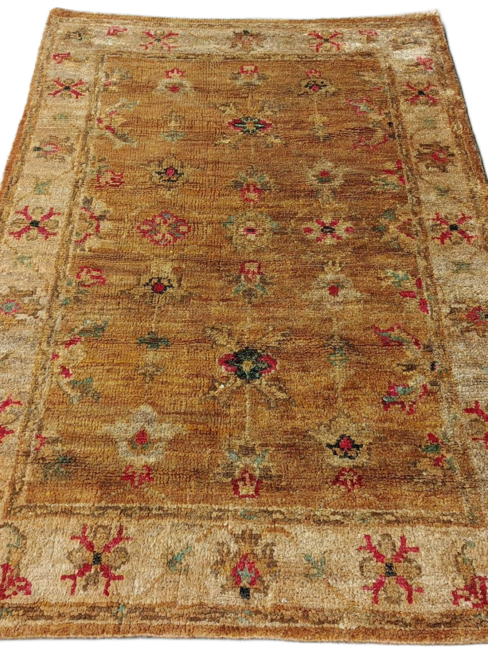 RVC-183_ (2) Charulata Rustic Floral Hand-Knotted Jute Rug