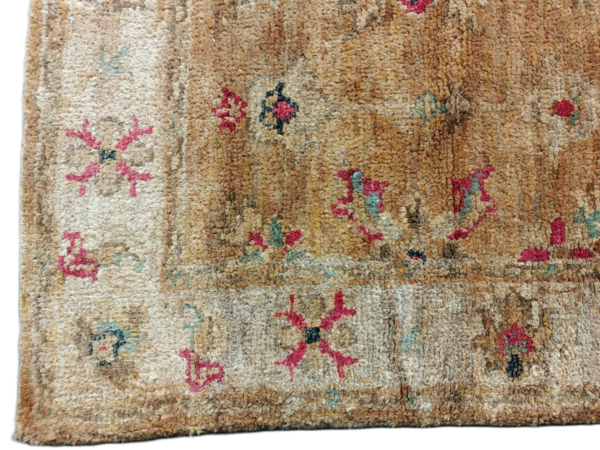 Charulata Rustic Floral Hand-Knotted Jute Rug