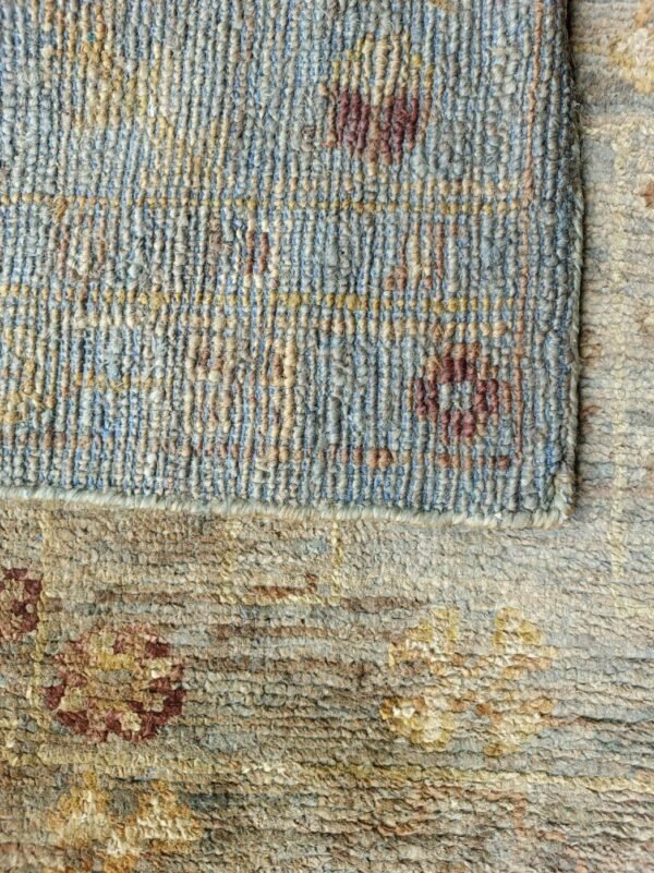 Shailika Mist Motif Hand-Knotted Jute Rug