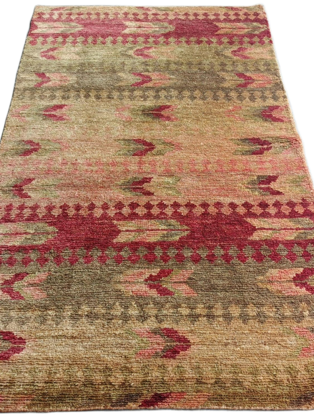 RVC-186_ (2) Aarini Desert Stripe Hand-Knotted Jute Rug