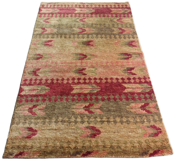 RVC-186_ (2) Aarini Desert Stripe Hand-Knotted Jute Rug