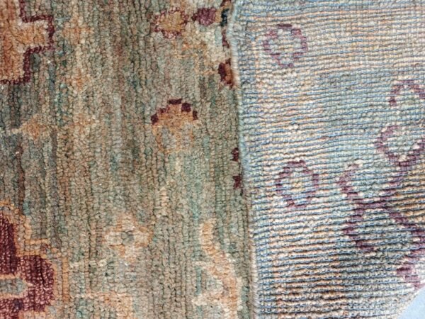 Tanirika Sage Floral Hand-Knotted Jute Rug
