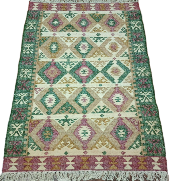 RVC-191_ (1) Aranya Gulmohar Jute Dhurrie