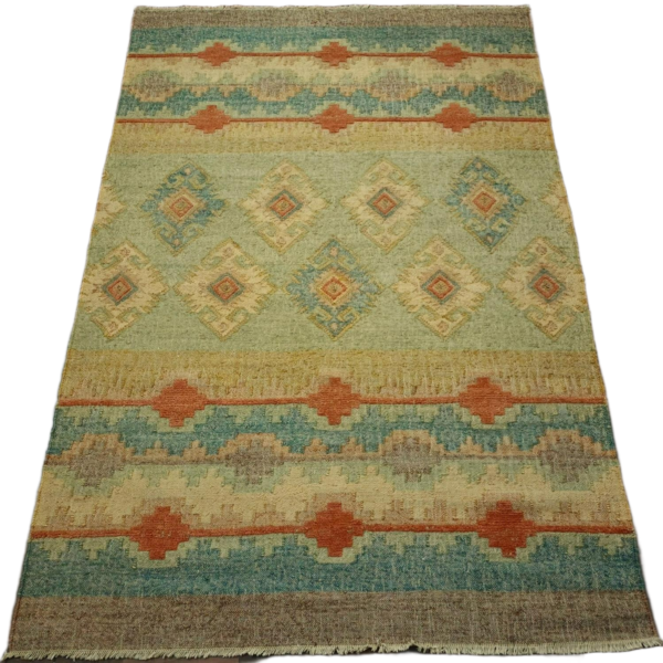 Neelajyot Mandirika Jute Dhurrie