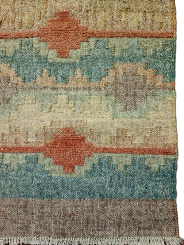 Neelajyot Mandirika Jute Dhurrie