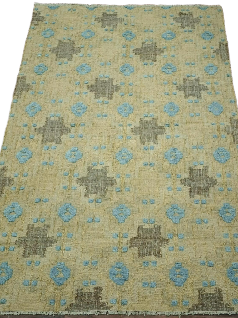 RVC-206_ (1) Neelpadma Keshar Jute Dhurrie