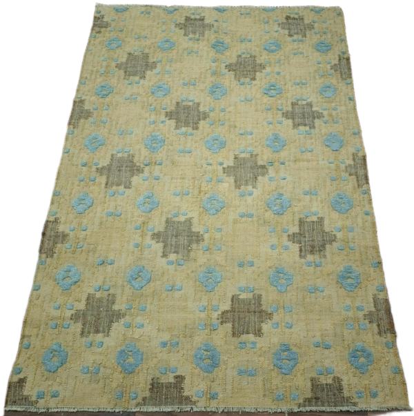 RVC-206_ (1) Neelpadma Keshar Jute Dhurrie