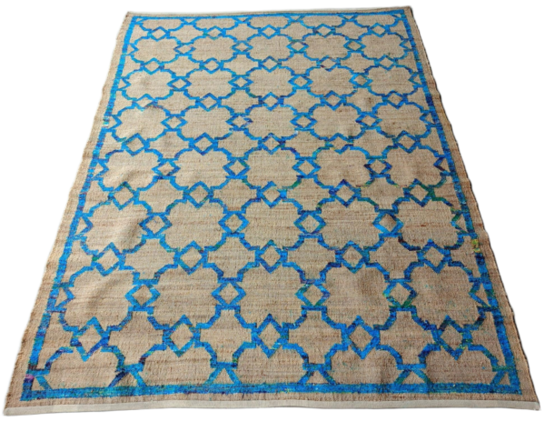 RVC-212 Neelrekha Jute Dhurrie