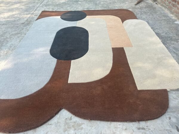 1 Modular Path Abstract Hand-Tufted Rugs