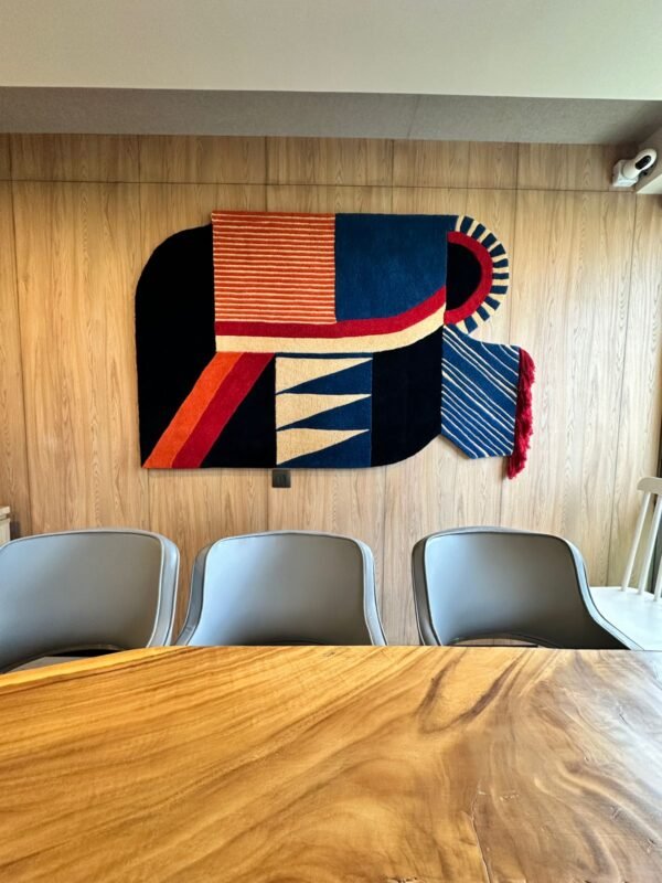 1 (2) Modular Totem Hand-Tufted Rugs