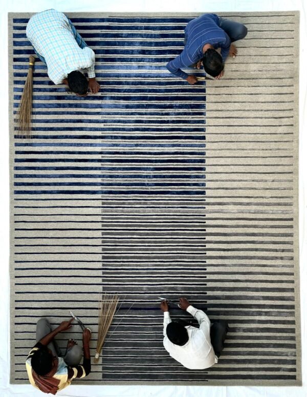 1 Linear Drift Hand-Tufted Rug