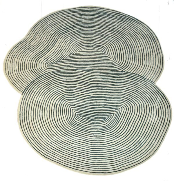 Ripple Form Hand-Tufted Rug