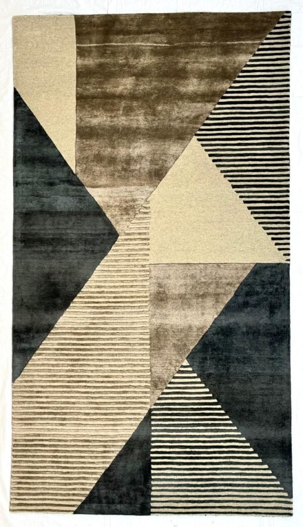 Axis Geometry Hand-Tufted Rug