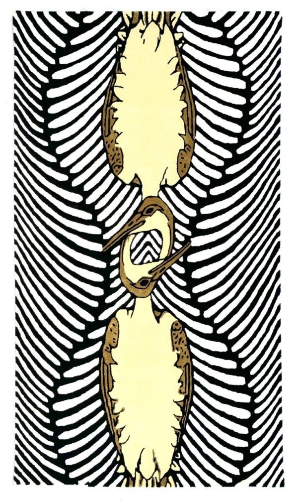 1 Zebra Flux Hand-Tufted Rug