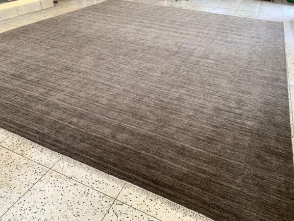 Umber Texture Hand-Knotted Rug