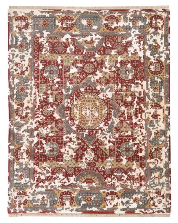 24 (9) (hk) Raktara Medallion Hand-Knotted Rug